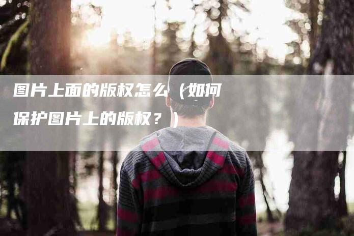 图片上面的版权怎么（如何保护图片上的版权？）