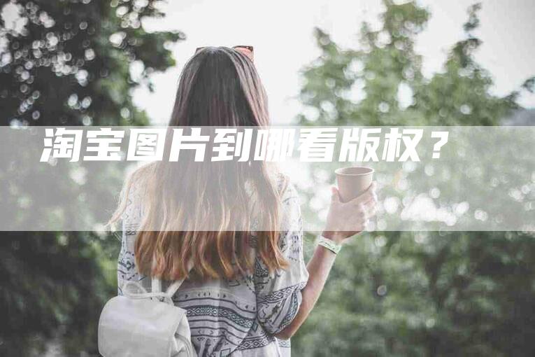 淘宝图片到哪看版权？