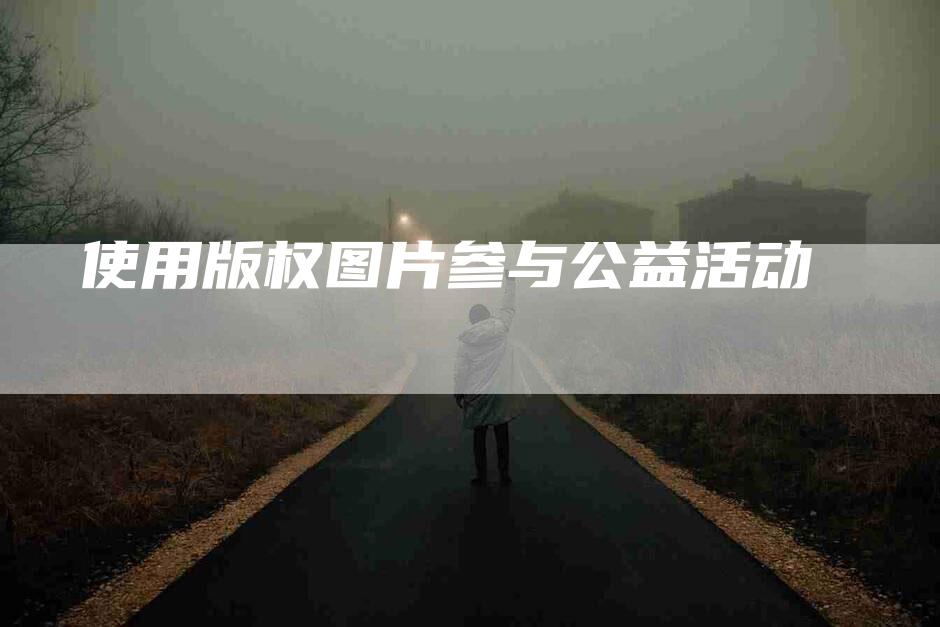 使用版权图片参与公益活动