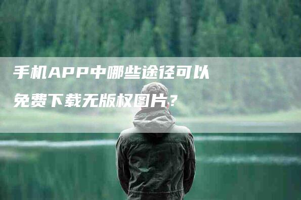 手机APP中哪些途径可以免费下载无版权图片？