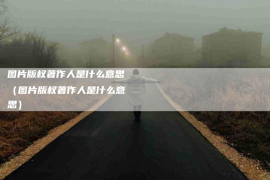 图片版权著作人是什么意思（图片版权著作人是什么意思）