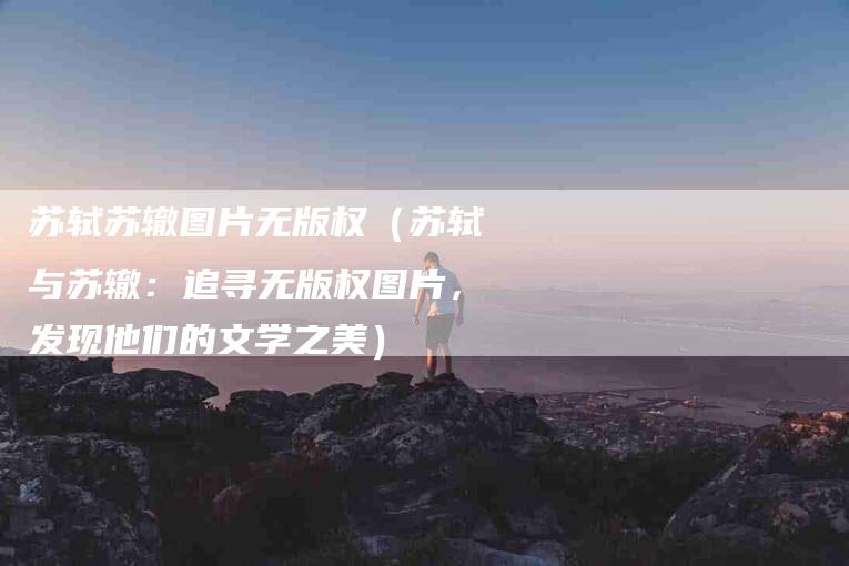 苏轼苏辙图片无版权（苏轼与苏辙：追寻无版权图片，发现他们的文学之美）