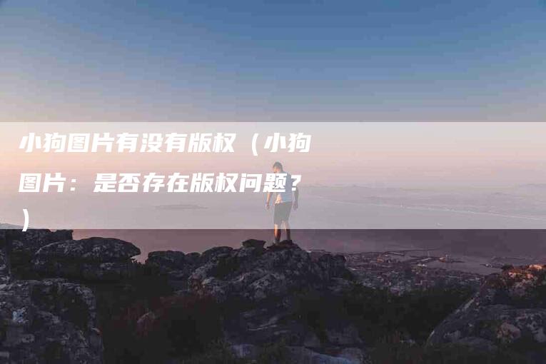 小狗图片有没有版权（小狗图片：是否存在版权问题？）