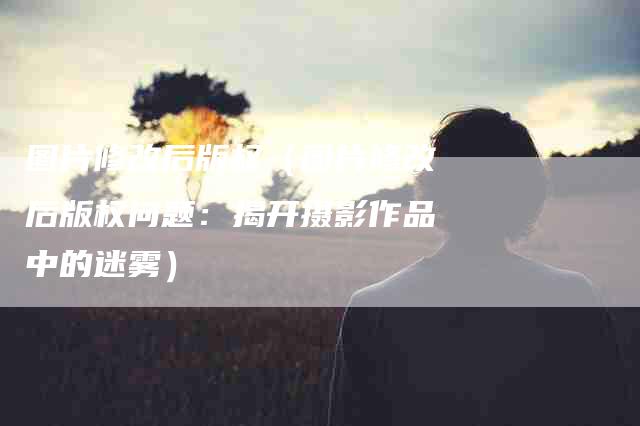 图片修改后版权（图片修改后版权问题：揭开摄影作品中的迷雾）