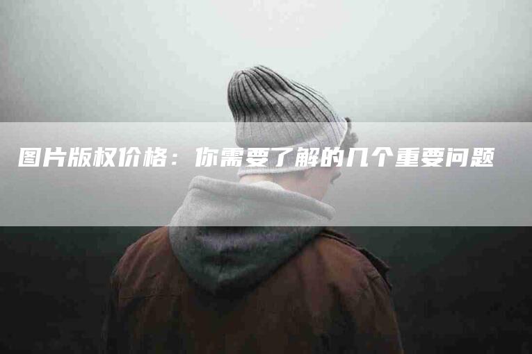 图片版权价格：你需要了解的几个重要问题