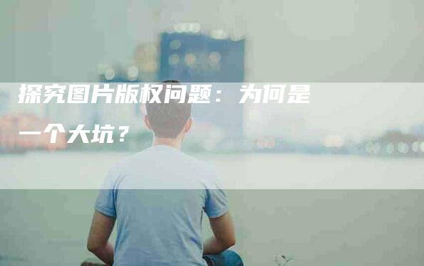 探究图片版权问题：为何是一个大坑？