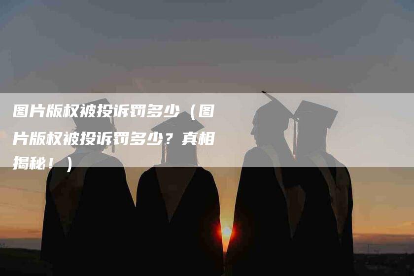 图片版权被投诉罚多少（图片版权被投诉罚多少？真相揭秘！）