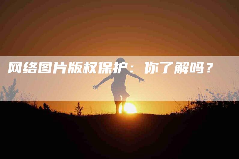 网络图片版权保护：你了解吗？