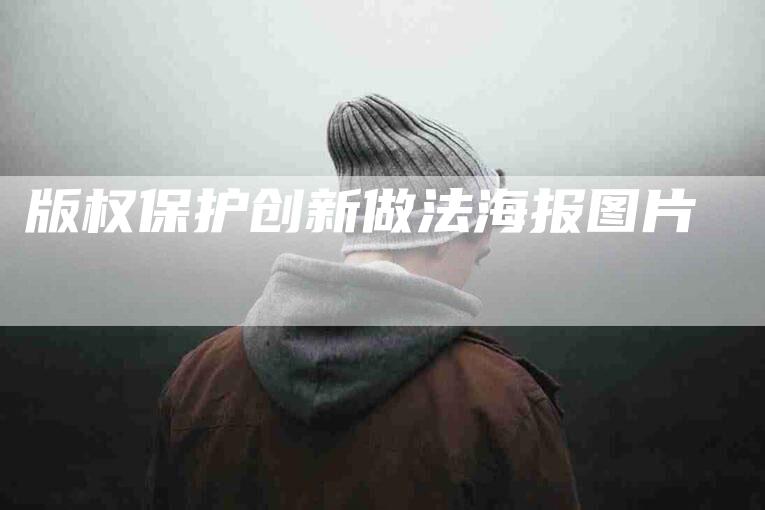 版权保护创新做法海报图片