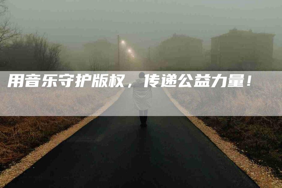 用音乐守护版权，传递公益力量！