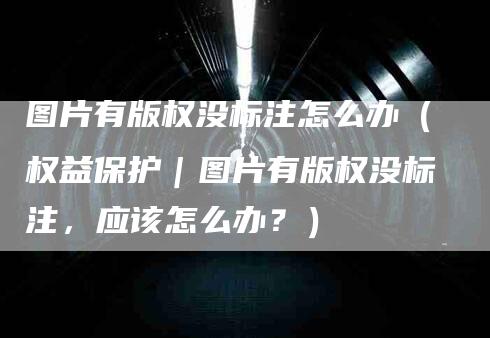 图片有版权没标注怎么办（权益保护｜图片有版权没标注，应该怎么办？）